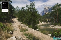 逼真动态山区自然环境场景Unity游戏素材资源