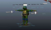 忍者神龟MAX 3D模型带绑定