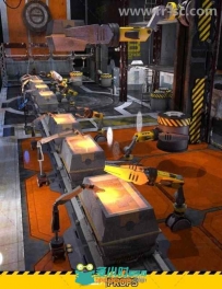 机器人武器装配线工厂工业场景环境3D模型合辑