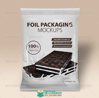 巧克力威化铝箔包装展示PSD模板foil-packaging-mockups-vol-2-6593106