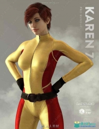 Karen 7 Pro超级女英雄角色3D模型合集