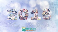 美丽的粒子飞行照片散落幻灯片AE模板 Videohive Memories Christmas Opener 13750...