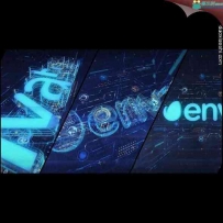 科技感三维设计Logo动画AE模板