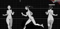 动画原理 运动规律 男性与女性走路姿态分解视频
