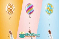 多彩气球展示PSD模板balloon_mockup