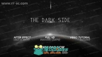黑暗星球流星粒子萦绕标题动画AE模板