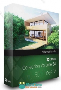 42组高精度树木植物3D模型合辑 CGAXIS VOLUME 54 3D TREES V