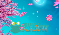唯美三维樱花花瓣舞蹈节目LED背景视频素材
