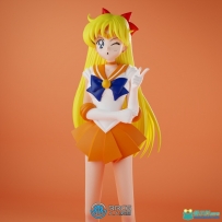 爱野美奈子《美少女战士》动漫角色雕塑雕刻3D打印模型