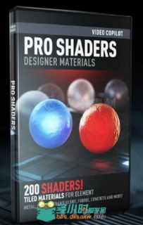 ProShaders2材质贴图包Element3D V2扩展资料 Video Copilot Pro Shaders ...