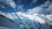 延时摄影雪山风景高清实拍视频素材