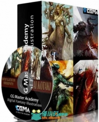 激战2游戏原画数字绘制训练视频教程 CG Master Academy Digital Fantasy Illustrat...