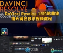DaVinci Resolve 18色轮曲线镜头调色技术视频教程