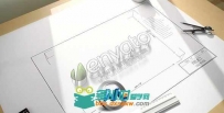 《办公设计桌面 AE模板》videohive architect logo reveal 770729