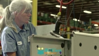 空调制造企业宣传片生产车间流程工人高清实拍视频素材