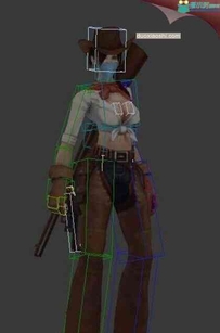女角色CG模型下载 带绑定动作