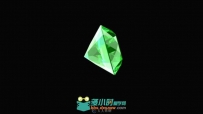 3D绿色钻石展示视频素材