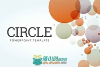 圆圈气泡风格PPT模板Circle- PowerPoint Template