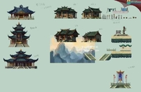 《剑啸江湖》原画场景美术设计资源资料