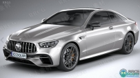 梅赛德斯奔驰Mercedes-Benz E63 Coupe AMG 2021款汽车3D模