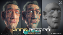 《Modo拓扑工具技术视频教程》cmiVFX Luxology Modo Retopology Tactics