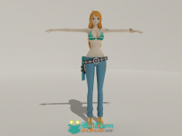 海贼王娜美3D模型