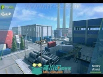高质量齐全不同视角工厂区完整建筑环境Unity游戏素材资源