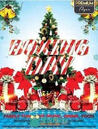 圣诞礼物盒海报展示PSD模板Boxing_Day_aaa