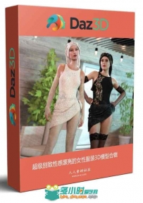 超级别致性感漂亮的女性服装3D模型合辑