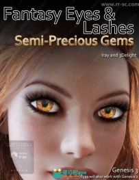 44种女性眼球颜色多种睫毛样式3D模型
