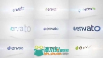 精致简短快速生成Logo演绎动画AE模板 Videohive Quick Logo Sting Pack 10 Clean R...