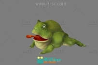 游戏中的蛤蟆3D模型