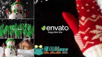 新年贺卡庆祝节日开场动画视频包装AE模板 Videohive New Year Card 18537332