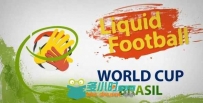 足球世界杯动画电视包装AE模板 Videohive Liquid Football Soccer 7645226 Project...