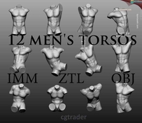 超干货！用3D告诉你，男性躯干.动态下的肌肉变化【708P】