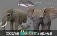 《ZOO动物园》全套共70个动物3D模型带贴图