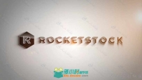 旋转颗粒Logo演绎动画AE模板 Rocketstock Alluvion Stylish 3D Logo Reveal