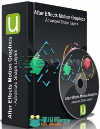 AE图形层级动画制作视频教程 Udemy After Effects Motion Graphics Advanced Shape...