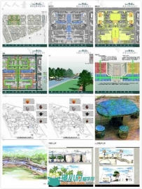 景观园林100套公园景观设计CAD平面图施工图源文件