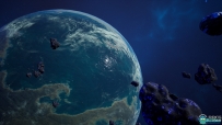 10组小行星模型与贴图Unreal Engine游戏素材资源