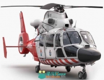 欧洲救护直升机高精3D模型 Turbosquid Eurocopter AS-365 Air Ambulace