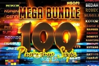 100超级特效字体PS模板 Creativemarket Mega bundle 100 Photoshop Styles 218061