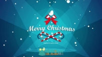 圣诞老人乘坐雪橇车卡通动画标志展示AE模板VideohiveChristmas Logo Opener 7 par...