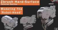 超精细机器人模型头部建模雕刻技术视频Zbrush教程