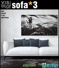 《3dsmax沙发详细建模视频教程》Viscorbel Sofa3