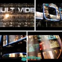 影视巨幕展示动画AE模板 Videohive Multi Video Logo 10405770