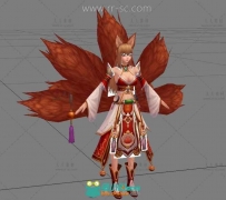 魔幻九尾狐妖手游3D模型