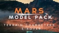 火星地貌地形与宇航员相关3D模型合集