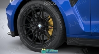 宝马跑车BMW M4 Coupe G82 2021真实汽车高质量3D模型