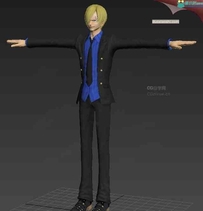 【海贼王】山治Sanji 角色3D模型下载